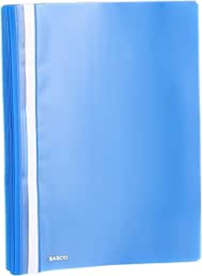 Sasco pack of 12 a4 plastic files - blue